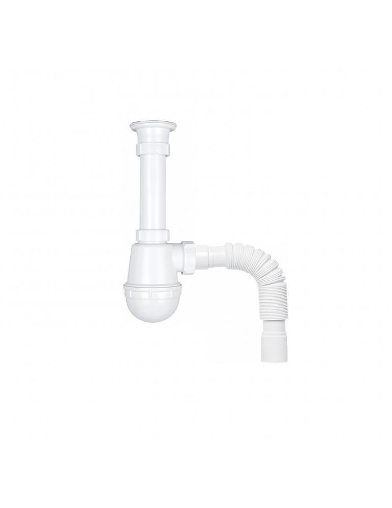 Сифон для кухонної мийки KronoPlast 1 1/2''х40 мм з різьбовим випуском SM14010042 | купити | SilverGoose.com.ua.com.ua