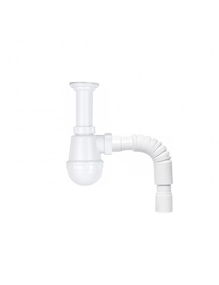 Сифон для кухонної мийки KronoPlast 1 1/2''х40 мм з литим випуском SM11000042 | купити | SilverGoose.com.ua.com.ua