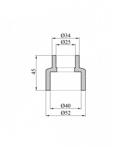Муфта редукційна PPR Rozma 40х25 мм | купити | SilverGoose.com.ua.com.ua