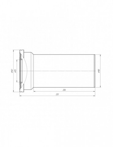 Фанова труба для унітаза ANIplast з випуском 110 мм W1220EU | купити | SilverGoose.com.ua.com.ua