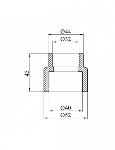Муфта редукційна PPR Rozma 40х32 мм | купити | SilverGoose.com.ua.com.ua