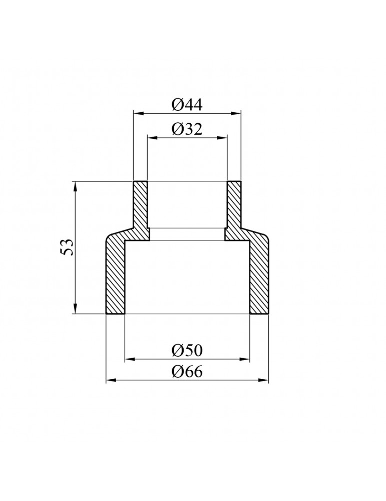 Муфта редукційна PPR Rozma 50х32 мм | купити | SilverGoose.com.ua.com.ua