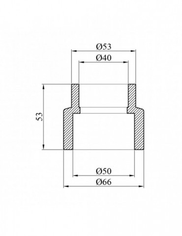 Муфта редукційна PPR Rozma 50х40 мм | купити | SilverGoose.com.ua.com.ua