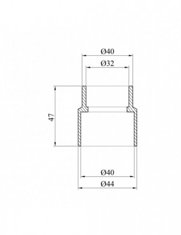 Муфта перехідна PPR Rozma 40х32 мм ВЗ | купити | SilverGoose.com.ua.com.ua
