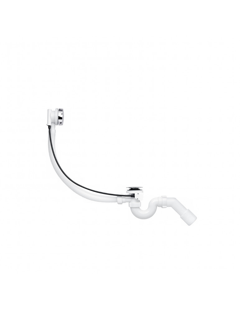 Сифон для ванної ANIplast 45°40х50 мм напівавтоматичний, металева ручка ЕМ311EU | купити | SilverGoose.com.ua.com.ua