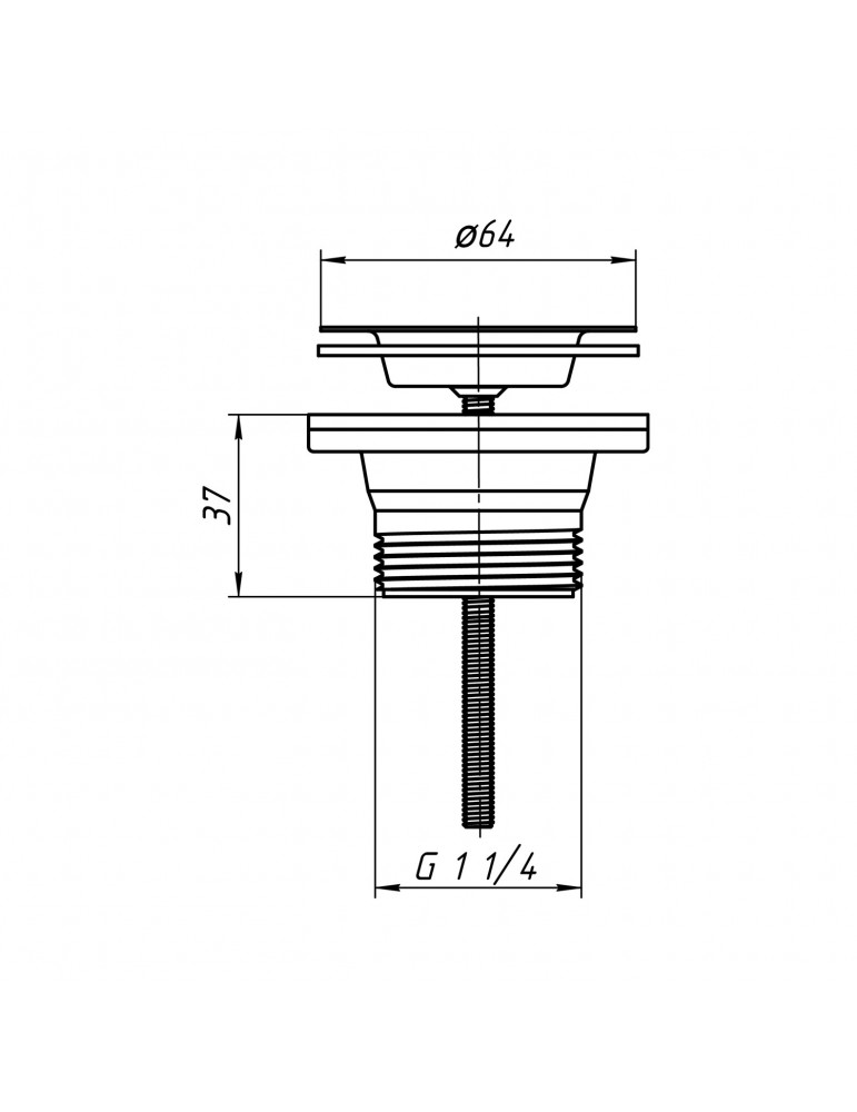 Випуск ANIplast 1 1/4" мм з нержавіючою сіткою M200EU | купити | SilverGoose.com.ua.com.ua