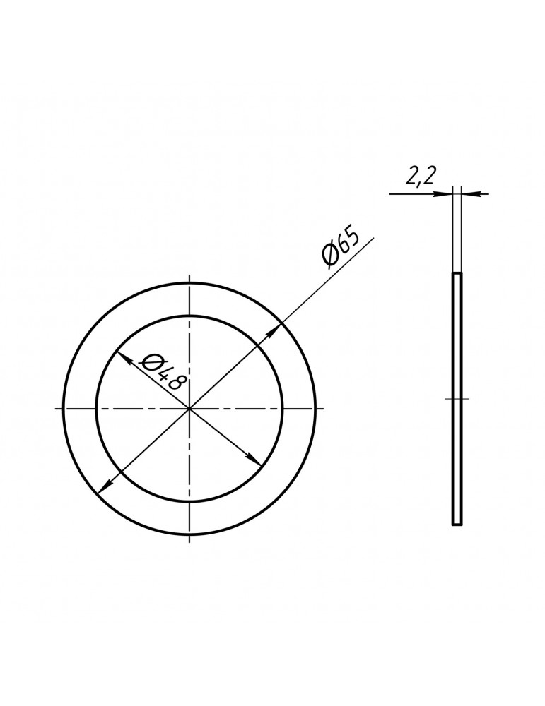 Прокладка ANIplast 65 мм плоска під горловину M065EU | купити | SilverGoose.com.ua.com.ua