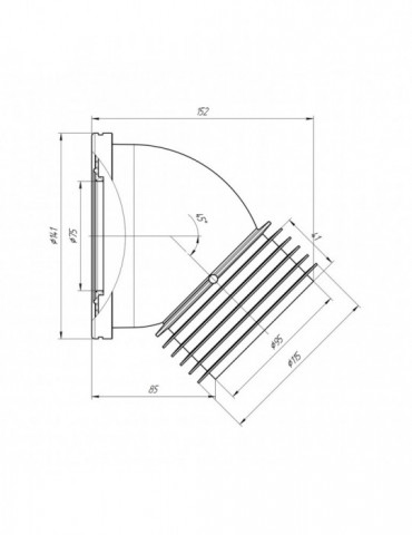 Фанова труба для унітаза ANIplast з випуском 110х45° W4228EU | купити | SilverGoose.com.ua.com.ua