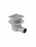 Трап ANIplast з горизонтальним випуском 50 мм, з нержавіючою решіткою 10х10 см ТА5602EU