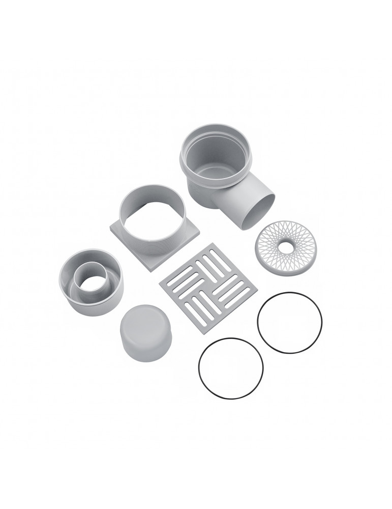 Трап ANIplast з горизонтальним випуском 110 мм, з решіткою 15х15 см TA1610EU | купити | SilverGoose.com.ua.com.ua