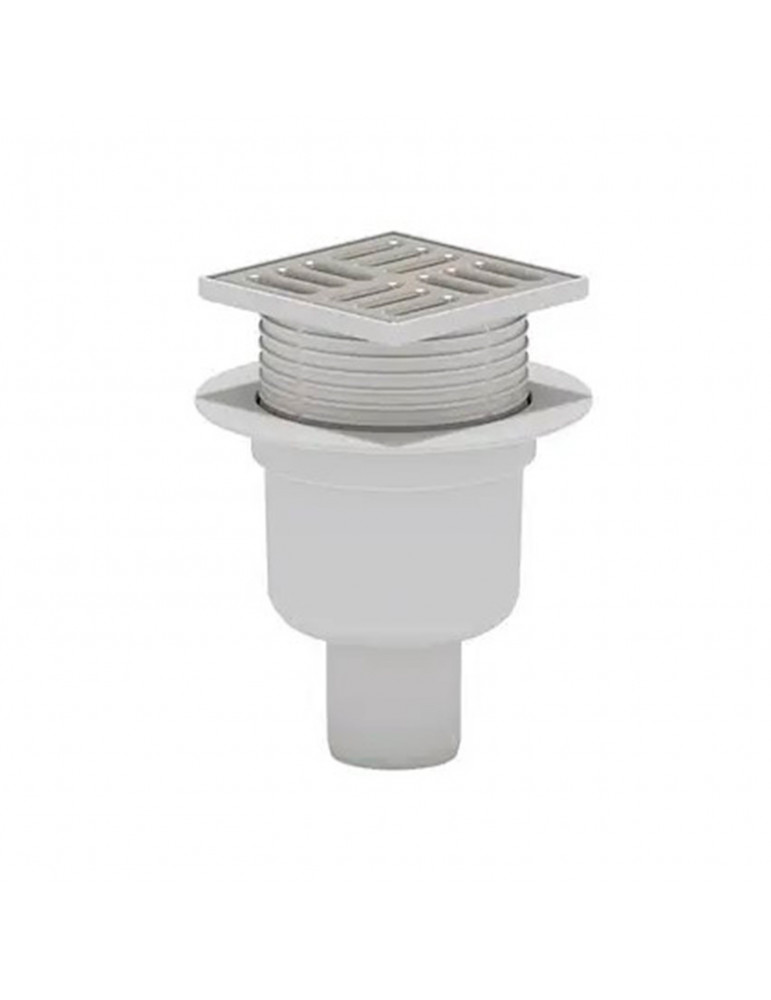 Трап ANIplast з вертикальним випуском 50 мм, з нержавіючою решіткою 10х10 см ТА5902EU | купити | SilverGoose.com.ua.com.ua