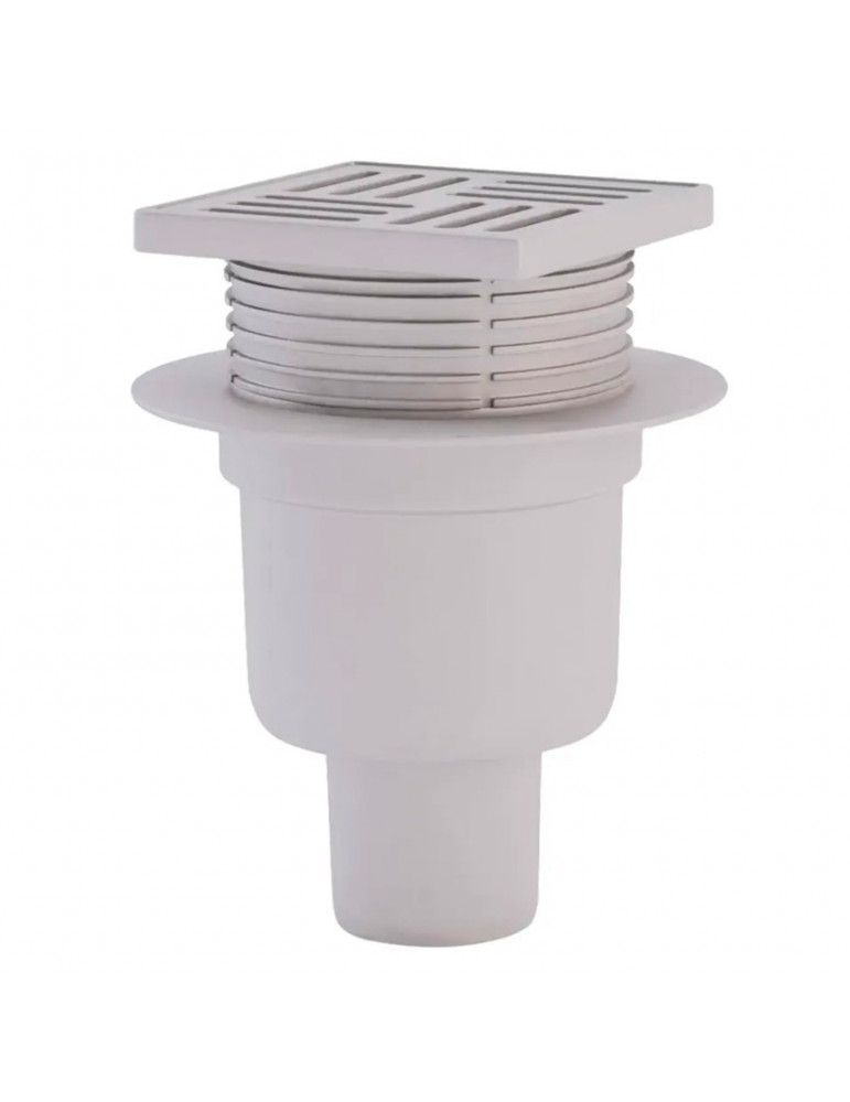 Трап ANIplast з вертикальним випуском 50 мм, з решіткою 10х10 см TA5704 | купити | SilverGoose.com.ua.com.ua