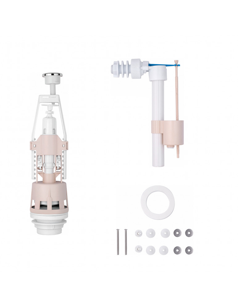 Комплект для бачка унітаза KronoPlast з боковим підведенням 1/2" BK1R0710 (КС+КБ) | купити | SilverGoose.com.ua.com.ua