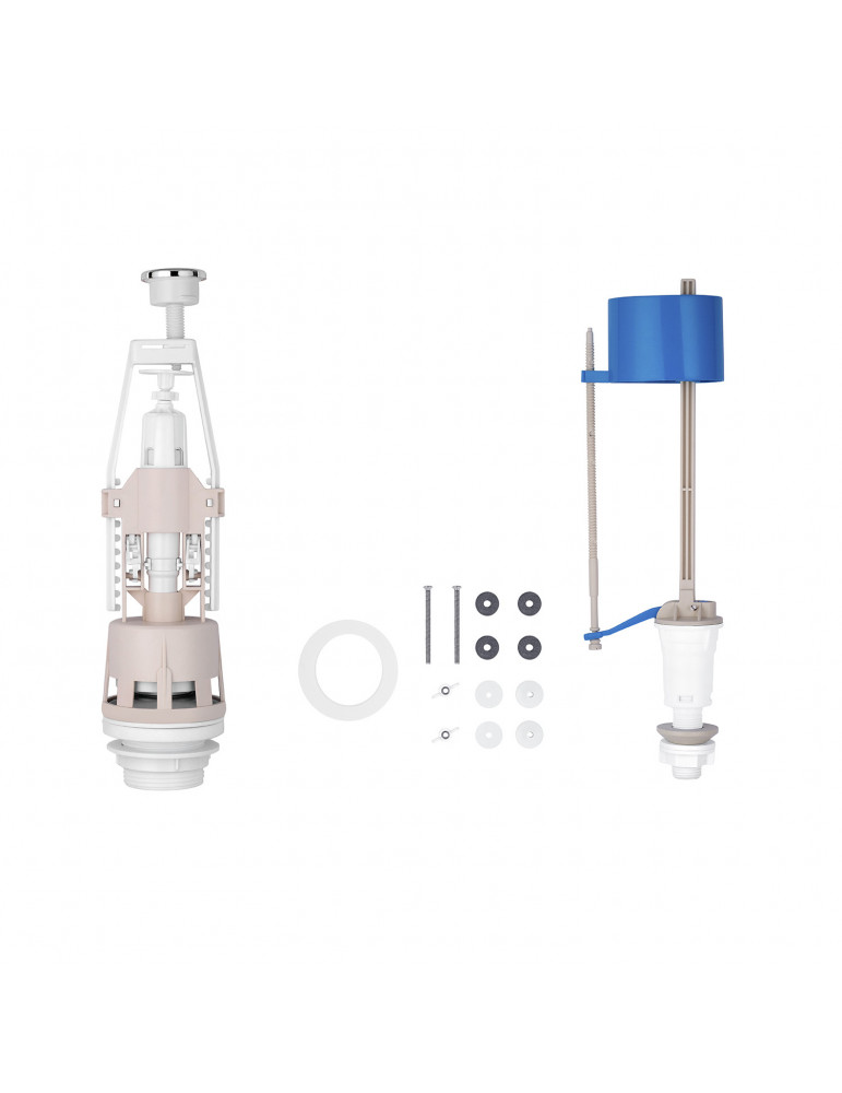 Комплект для бачка унітаза KronoPlast з нижнім підведенням 1/2" BK1R1010 (КС+КН) | купити | SilverGoose.com.ua.com.ua