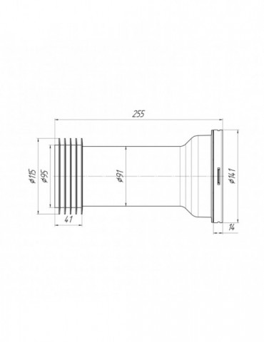 Фанова труба для унітаза ANIplast з випуском 110 мм W1238EU | купити | SilverGoose.com.ua.com.ua