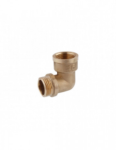 Кутник посилений LexLine 1/2" ВЗ латунний УК0122-В
