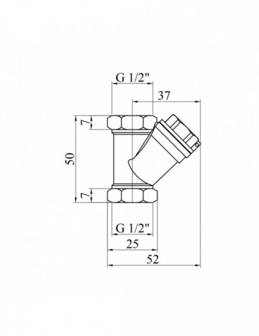 Фільтр LexLine 1/2" латунний УК3201 | купити | SilverGoose.com.ua.com.ua