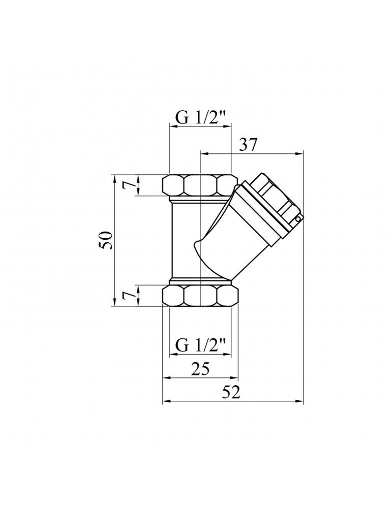 Фільтр LexLine 1/2" латунний УК3201 | купити | SilverGoose.com.ua.com.ua