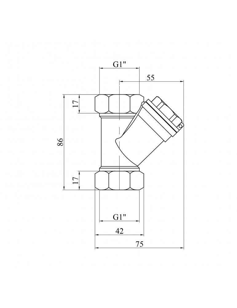 Фільтр LexLine "Premium" 1" латунний УК3303-В | купити | SilverGoose.com.ua.com.ua