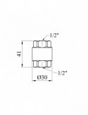 Зворотній клапан посилений LexLine 1/2" латунний УК3900-В | купити | SilverGoose.com.ua.com.ua