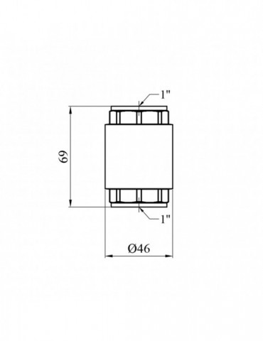 Зворотній клапан посилений LexLine 1" латунний УК3902-В | купити | SilverGoose.com.ua.com.ua