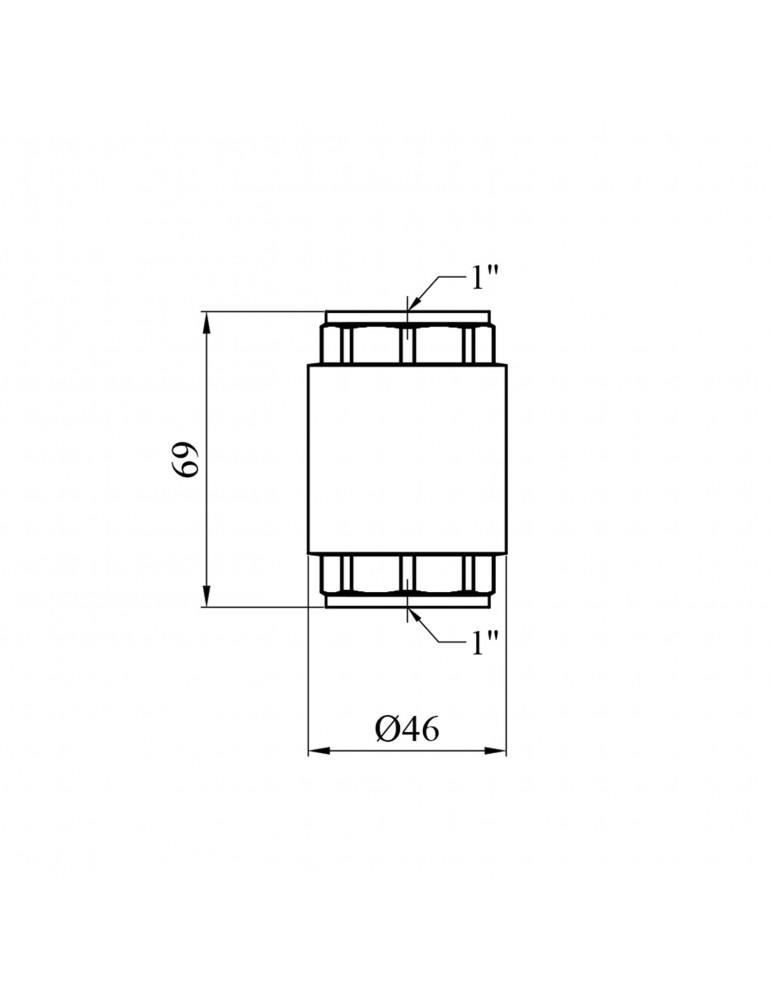 Зворотній клапан посилений LexLine 1" латунний УК3902-В | купити | SilverGoose.com.ua.com.ua