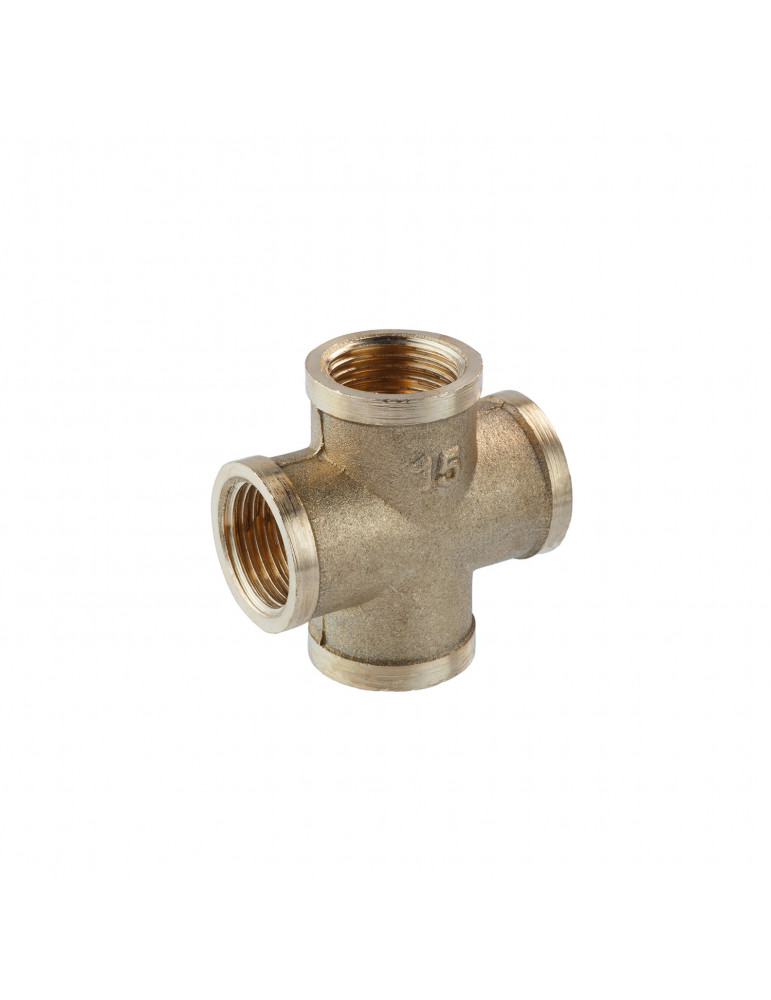 Хрестовина посилена LexLine 1/2'' ВВВВ латунна УК4601-В | купити | SilverGoose.com.ua.com.ua