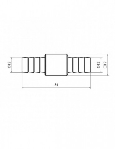 Трубка з'єднувальна LexLine D12 латунна УК1647 | купити | SilverGoose.com.ua.com.ua