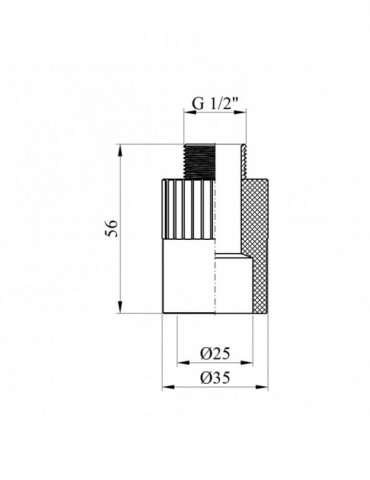 Муфта PPR Rozma 25х1/2" РЗ | купити | SilverGoose.com.ua.com.ua
