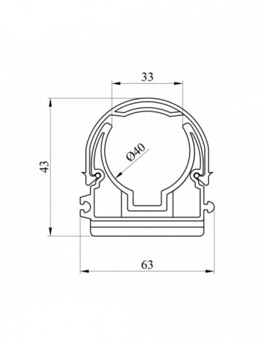 Кріплення для труб з дугою PPR Rozma 40 мм | купити | SilverGoose.com.ua.com.ua