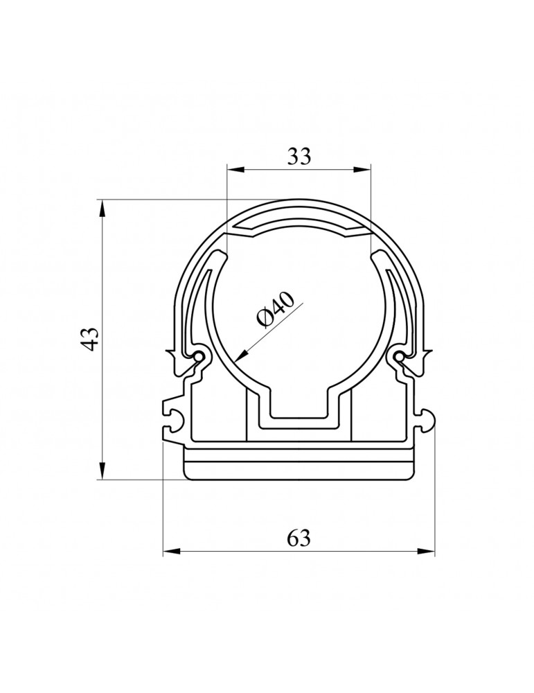 Кріплення для труб з дугою PPR Rozma 40 мм | купити | SilverGoose.com.ua.com.ua
