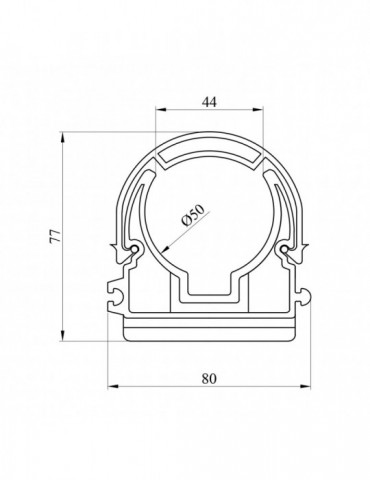 Кріплення для труб з дугою PPR Rozma 50 мм | купити | SilverGoose.com.ua.com.ua