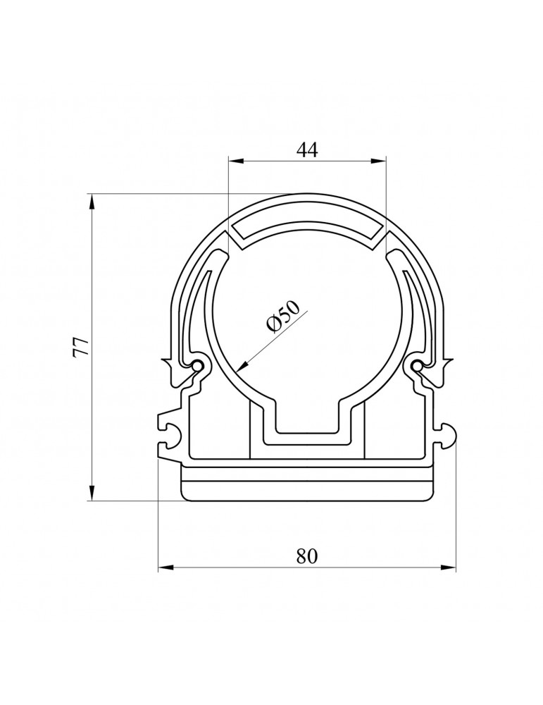 Кріплення для труб з дугою PPR Rozma 50 мм | купити | SilverGoose.com.ua.com.ua