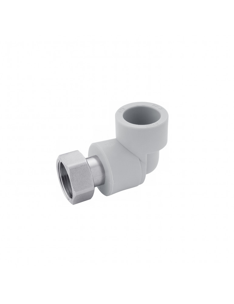 Коліно з накидною гайкою PPR Rozma 20х1/2" | купити | SilverGoose.com.ua.com.ua