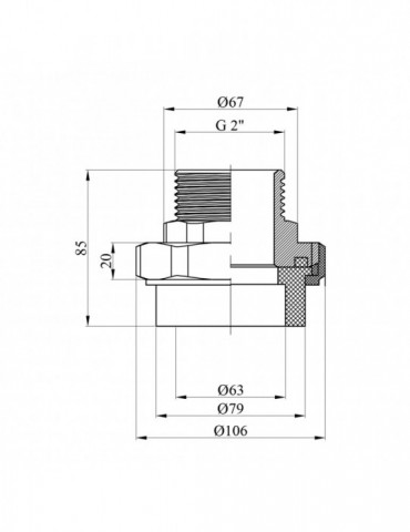 Американка PPR Rozma 63х2" РЗ | купити | SilverGoose.com.ua.com.ua