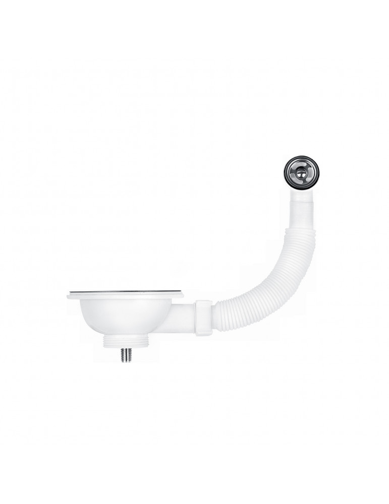 Різьбовий випуск KronoPlast 3 1/2''х40 мм з круглим переливом NS1002РР07 | купити | SilverGoose.com.ua.com.ua