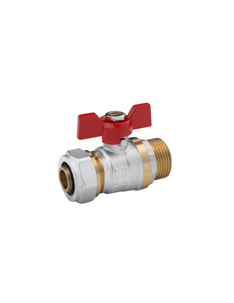 Кран кульовий металопластиковий Karro 20х3/4" РЗ | купити | SilverGoose.com.ua.com.ua