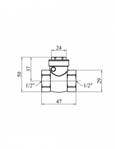 Пелюстковий клапан Karro 1/2" KR-107 | купити | SilverGoose.com.ua.com.ua