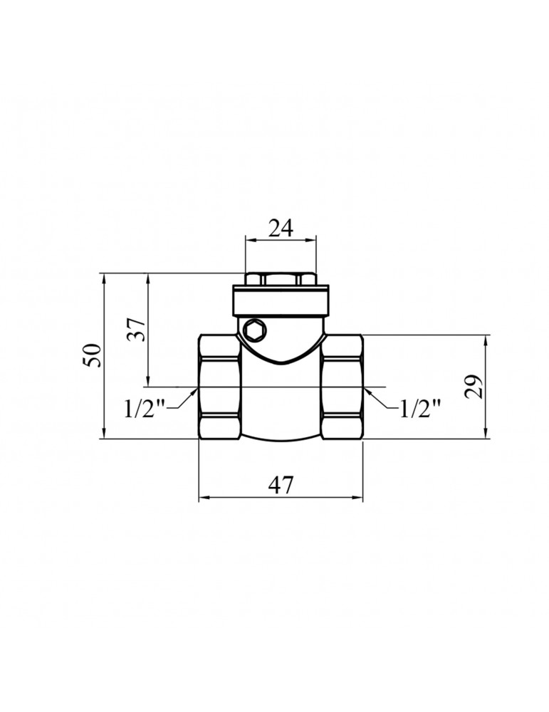 Пелюстковий клапан Karro 1/2" KR-107 | купити | SilverGoose.com.ua.com.ua