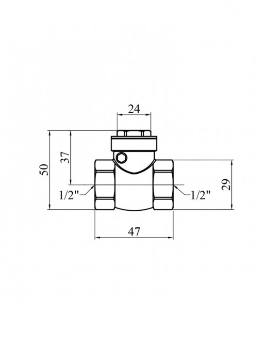 Пелюстковий клапан Karro 1/2" KR-107 | купити | SilverGoose.com.ua.com.ua