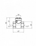 Пелюстковий клапан Karro 1/2" KR-107 | купити | SilverGoose.com.ua.com.ua