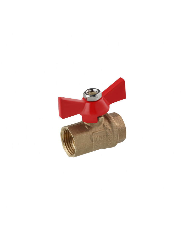 Кран кульовий STA (DN) 15 ВВ PN30 метелик, латунь | купити | SilverGoose.com.ua.com.ua