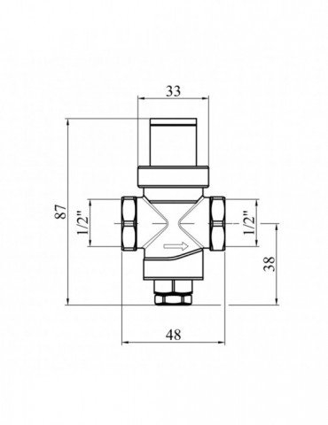 Редуктор тиску Karro 1/2" KR-80837 | купити | SilverGoose.com.ua.com.ua