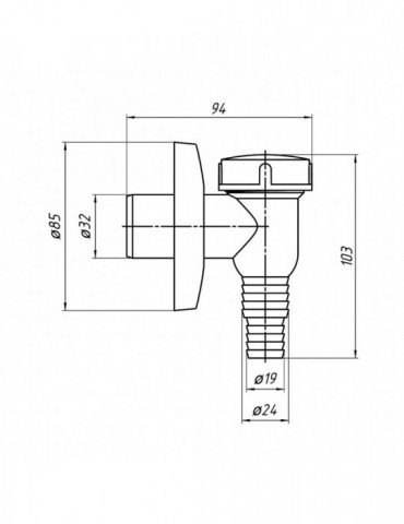 Сифон для пральної машини ANIplast з виходом 32 мм М500EU | купити | SilverGoose.com.ua.com.ua