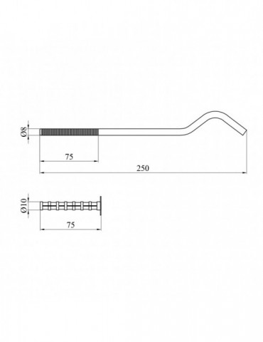 Кронштейн для радіатора Karro 250 мм | купити | SilverGoose.com.ua.com.ua