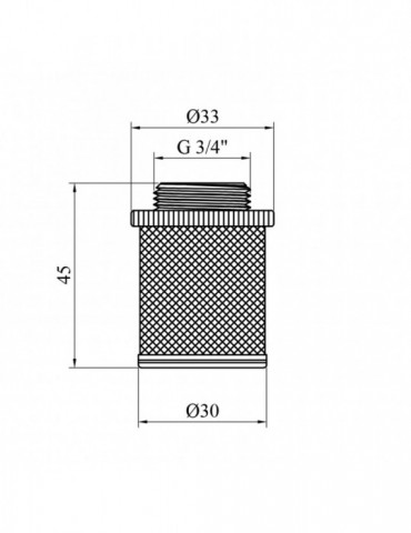 Сітка для зворотнього клапана Karro 3/4" KR-6122 | купити | SilverGoose.com.ua.com.ua