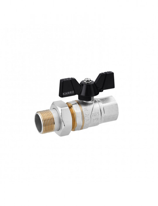 Кран-американка кульовий прямий Karro "Premium" 3/4" ВЗ PN40 | купити | SilverGoose.com.ua.com.ua