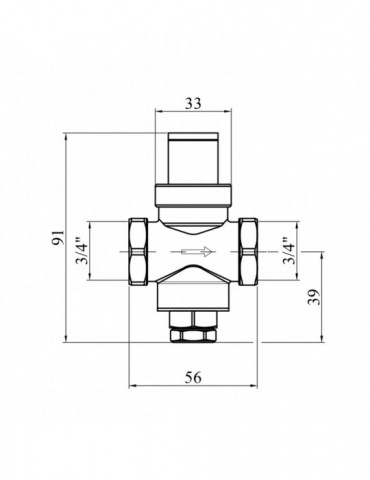 Редуктор тиску Karro 3/4" KR-80837 | купити | SilverGoose.com.ua.com.ua