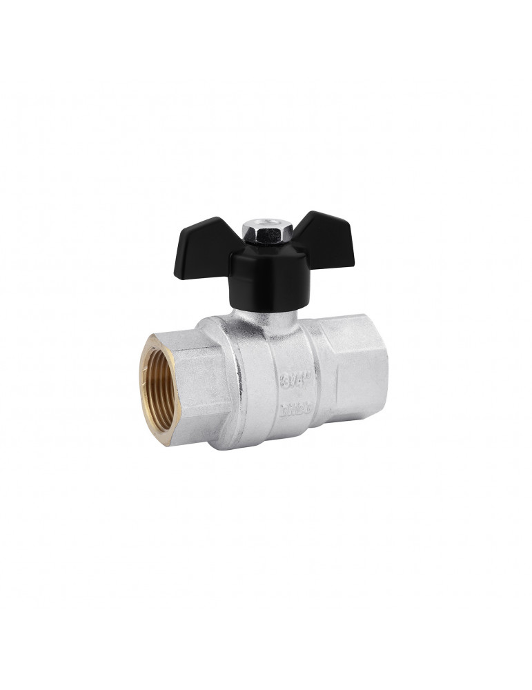 Кран кульовий Karro "Perfect" 3/4" ВВ PN40 метелик | купити | SilverGoose.com.ua.com.ua