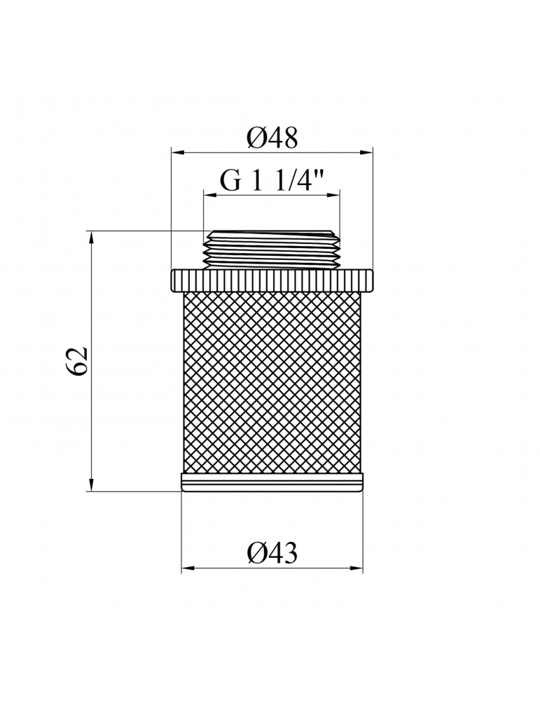 Сітка для зворотнього клапана Karro 1 1/4" KR-6122 | купити | SilverGoose.com.ua.com.ua